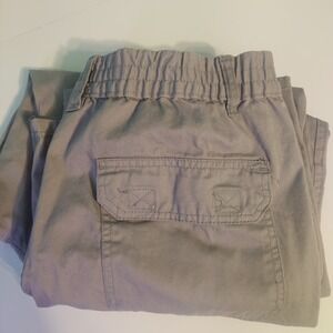 scandia woods pants Men 40S Gray Elastic‎ Waist Pockets Zip